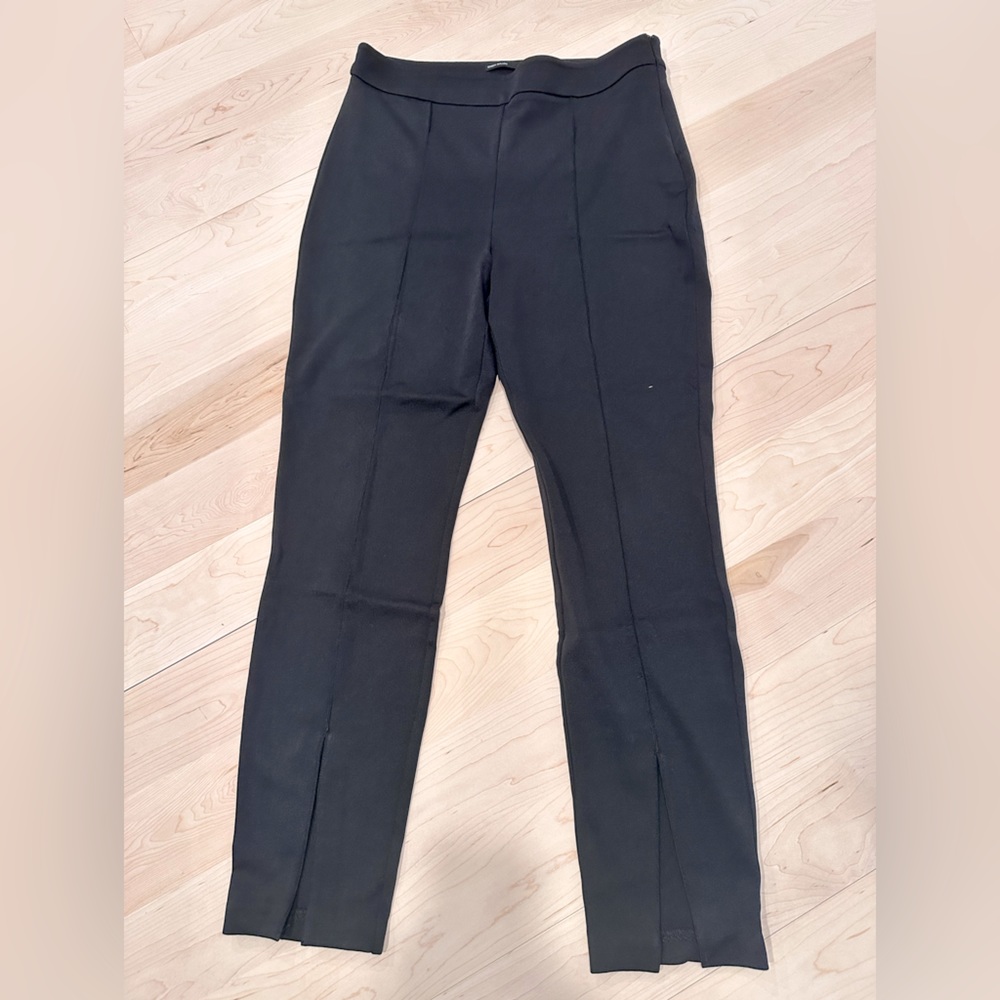 Karen Millen Italian Structured Jersey Split Hem Pant, size US 12.